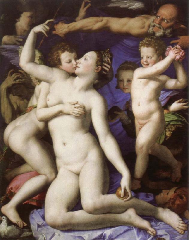 Agnolo Bronzino an allegory with venus and cupid